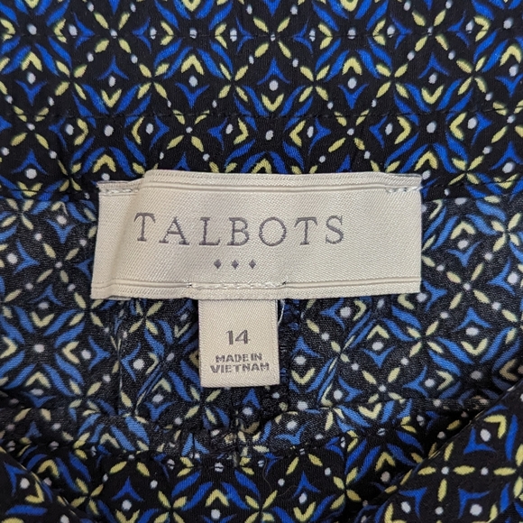 Talbots | 14 | Patterned Pull On Drawstring Pant - Picture 9 of 10